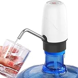 Konquer TimeS KTS Automatic Wireless Water Can Dispenser,with BPA Free, Food Grade Silicone Hose and Longer Battery Life 1200 mah. Black/White-picture-10