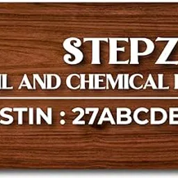 Welcomewallz Busines GST Name Plate for shop, office. Wall Mounted Company Sign Board,15 * 7 image 1