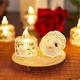 AYMXZT 24PCS Small Battery-Powered Candles, Votive Candles Battery Operated, Small Candles for Party Activities Decoration image 1