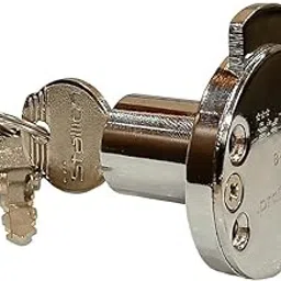 Prateek Multi Purpose Round Heavy Lock Drawer/Cupboard/Furniture Lock/Wardrobe 20mm with Brass Keys for Round (H)-picture-19