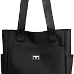 Snivy Shoulder Bag, Multi-Pocket Tote Bag with Zipper, Waterproof Casual Tote Bags Lightweight Nylon Hobo Bag, Large Capacity Handbag for School Shopping Travel Work Daily Use-picture-17
