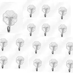 ZOJA # **Heavy-Duty Transparent Adhesive Wall Hooks – Pack of 30 | No Drill, No Nails | Holds Up to 10 Kg**-image-46