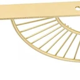 Merishopp 2xShelf Bracket Decorative Fan-Shaped with Screws Home Bookshelf Golden 15cm-picture-21