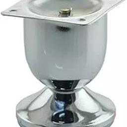 Zohra Hardware Sofa Bed Table Furniture World Cup Shaped Leg Heavy Model Design Hardware Furniture Leg 3 Inch / 7 Cms Inch (Pack of 4)-picture-17