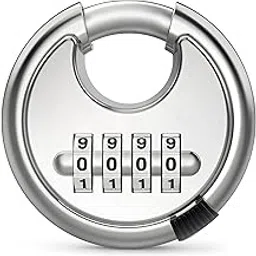 AINEXA Number Locks for Door |Combination Lock Padlock Secure Number Lock | Multi-Purpose Lock for Home, Office, and Outdoor Use Silver Pack of 2-picture-45