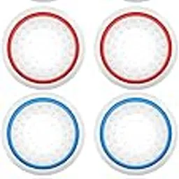 OIVO INDIA 8Pcs White Multicolor Silicone Thumb Grip Stick Replacement Caps for PS5,PS4,PS3, Xbox One X/S Series, Xbox 360 Controller(4 Pairs)-image-30