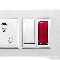 ELEGANT CASA Electric Extension Board with Cord 16 Amp Socket with Safety Shutter, Switch, and Indicator Light for Small and Medium Appliances with 16 Amp Plug Top 3 Core 2.5 Mm,15 Meter Copper Wire-image-1