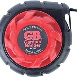 Gardner Bender EFT-15 Mini Cable Snake, 15 Ft Steel Fish Tape, Electrical Wire Fishing Tape, Red & Black-image-25