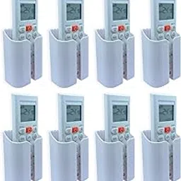 SRS® Premium Wall Mounted AC Remote Holder Stand Organiser | Compatible with All AC Remotes | Strong Stick-On Adhesive | Luxury ABS Finish | Includes Surface Cleaning Wipes (White, Pack Of 8)-image-17