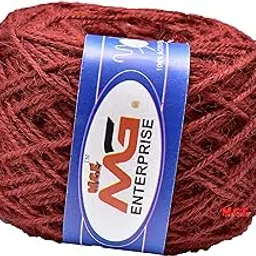 M.G ENTERPRISE Mehroon Jute Twine Ball Colour Exclusive Twine Ball Threads String Rope 3 Ply 50 m for Creative Decoration by M.G Enterprise-image-14