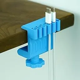 Desk Cable Organizer Clamp - Sky Blue-image-0