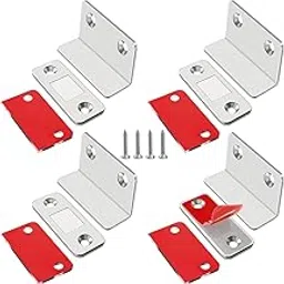 Jiayi Magnetic Catch Magnets for Cabinet Doors, Pack of 4, Ultra Thin L-Shaped Door Magnets, Self-Adhesive for Furniture, Cupboard Magnets, Strong Magnetic Closure, Cupboard Drawers, Magnetic Door-image-19