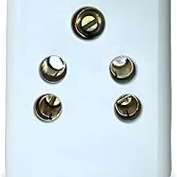 Upix 3 Pin Multi Plug Socket, (Type-D) Multiple Plug Socket, 2 in 1 Plug Extension Socket - Dual Inputs for Computer, PC, Laptop, Phone (Pack of 1)-image-13