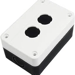 Power Push Button Station Box – 22mm Hole, ABS Waterproof Enclosure, IP65 Dustproof Control Box for Start/Stop/Emergency Stop Switch, CNC, Hoist, Motor Control (2 WAY)-picture-20