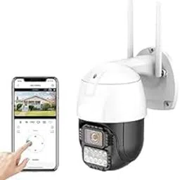 RANTON Amazing 5MP | 2K (QHD) Home Office Wireless WiFi Outdoor PTZ Camera Color Night Vision | Ai Auto Tracking| IP66 Weatherproof (High PTZ Camera K-805)-picture-25