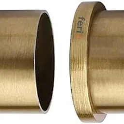 Ferio Zinc Curain Brackets Wall to Wall Counsil for Door and Window 1 Inch Brass Antique Set of 1 (Pack of 2)-picture-30