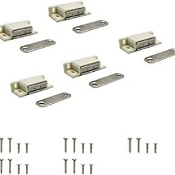 VOLO Polyvinyl Chloride Door Catcher/Door Magnet For Cabinet Cupboard Wardrobe Kitchen Bathroom Office/Door Closer Magnet(White)Pack Of 5 Pcs.-picture-19