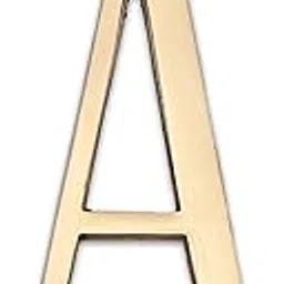 AargKraft 4" Brass House Hotel Door Name - Wall Door Plaque Alphabet Letter "A" - Size 4 Inches-picture-17