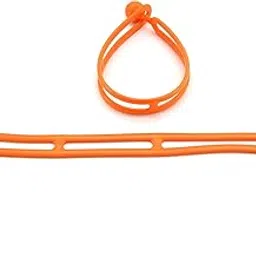 BluBird Rapid Tie Adjustable Strap, 15" Expandable Heavy Duty Indoor Outdoor Ball Ties Cord (UV Resistant, No Recoil Like Bungee Cord, Orange - 2pk-picture-19