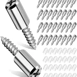 STAREWA 20 Pcs Shelf Support Pegs,Shelf Pins with Non-Slip Sleeve,Cabinet Shelf Pegs for Kitchen Utensils,Bookcases,Wine Cabinet and Wardrobes,Fixed Support Self-Tapping Cross Screw-picture-15