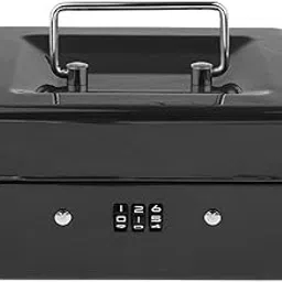 MERISHOPP®Mini Portable Steel Locking Cash Box Security Storage Coin Check Black|Toys & Hobbies | Model Railroads & Trains | Rare Scales |1 Piece Locking Cash Box-picture-15