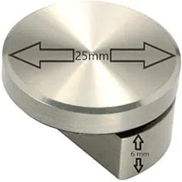 Attiic 6mm Half Round Mirror/Glass Holder Bracket Silver Pack of 20(41percentage) Off (Attiic 123)-picture-26