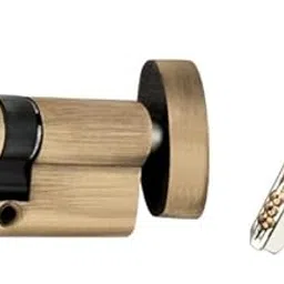 Shrida 70mm Brass Cylinder Lock with 3 Ultra Keys – High-Security CY Lock for Main Door | Antique Finish | Ideal for Wooden & Metal Doors-image-52