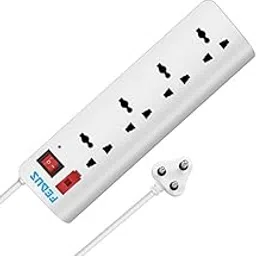 FEDUS 4 Meter 13 Feet Long Switch Board Extension |Extension Cords,Extension Boards with Switch,Extension Board with Long Wire, Extension Board for Computer,Surge Protectors Spike Buster,(4+1)-image-32