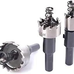 Uptodateproducts 3Pcs 16mm 20mm 25mm HSS Hole Saw Cutter, Drill Bits Set Heavy Duty Tool Kit for Stainless Steel, Aluminum Alloy, Plastic and Wood-picture-22