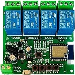 Tuya 4CH Smart Life WiFi Momentary Inching Relay Self-Locking Switch Module,DC/AC 7-32V/USB 5V WiFi RF Bluetooth Relay, Compatible with Alexa Goolge Home-picture-21