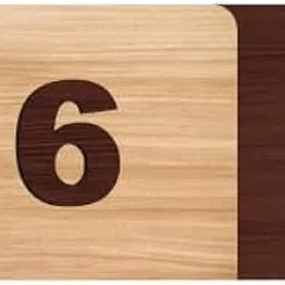 SRGInfotech - ROOM NUMBER PLATES - 6| Wood texture acrylic PLATES | Easy installation type double sided tape fixed on backside-image-6