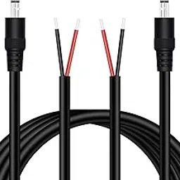 Fancasee 5.5mm x 2.1mm DC Power Pigtail Cable, 2-Pack 6FT 16AWG DC Barrel Male Plug Jack Connector to Bare Wire Power Supply Adapter Repair Cord for CCTV Surveillance Security Camera LED Strip-image-64