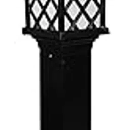 GIGAWATTS 30” Express Bollard Gate Light Waterproof Garden Pillar Lamp and Home Exterior Decoration Pole Lamps for Home Patio Compound Entryway Pathway Area (Pack of 1, Black Aluminium)-picture-25