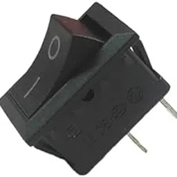 Universal Hub 10-Piece Set of Snap-In 2-Pin Black Plastic Button with Mini Boat On/Off Rocker Switches.-image-36