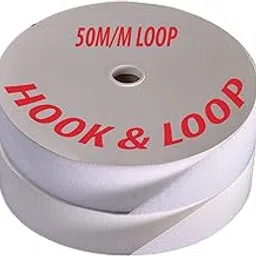 White Colour Hook and Loop Tape Fastener (50 mm Width x 25 Mtrs)-picture-17