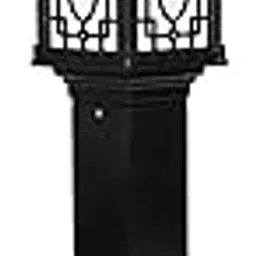 GIGAWATTS 1267 30” Bollard Gate Light Waterproof Garden Pillar Lamp and Home Exterior Decoration Pole Lamps for Home Patio Compound Entryway Pathway Area (Pack of 1, Black Aluminium)-picture-11