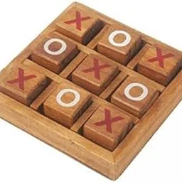 3xWooden Tic Tac Toe/Noughts and Crosses Game Family Board Games-image-28