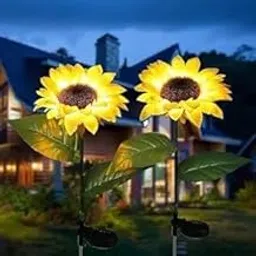 SHANAS Solar Sunflower Light – Realistic LED Garden Stake Light (1 Piece) | Waterproof Solar-Powered Flower Lamp for Outdoor Lawn, Pathway, Yard & Home Decoration-image-18