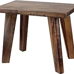 Wooden Step Stool Walnut Wood Portable Foot Stool Assembled for Adult in Kitchen Garden Living Room Bathroom Classroom Easy Use (1, Large)-picture-18