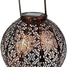 Zyvola Enhance Your Outdoor Space with Elegant Solar Lanterns: Waterproof Hanging Garden Lights for Patios & Landscapes-image-77