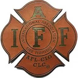Genuine Leather IAFF UNION 4" (hook/loop) Firefighter / EMT / Paramedic Morale PATCH-picture-13