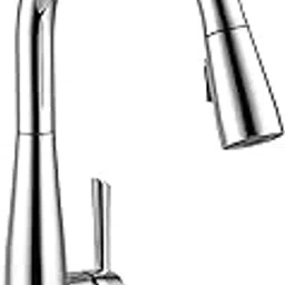 Delta Faucet Pull Down Kitchen Sink Faucet I 10 Year Warranty I Dual Spray Kitchen Faucet I 360° Swivel Spout I Essa Multi-Function Deck Mount Kitchen Mixer Sink Tap I Chrome I 9113-DST-image-85