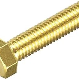 Brass Hex Bolts M6x20mm 10pcs Fully Thread Grade 4.8 Solid Brass Hexagon Head Bolt Machine Screws for Machinery-image-41