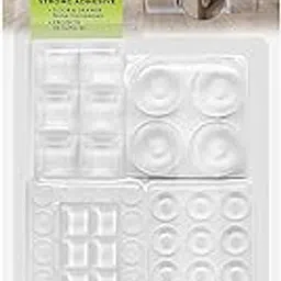 KESI ORNAMENTS Premium 48 Pieces Adhesive Clear Bumper Pads Variety Pack, Round and Square Rubber Feet for Electronics,Boards, Cabinet Stoppers, Drawers, Furniture, Noise Damper,Surface Protectors-picture-19