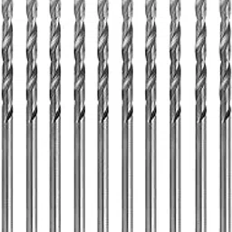 SWISSO 10 Pcs HSS 2.5mm Twist Drilling Bits Drill Bit Micro Straight Shank Metal (Pack of 1, Silver)-picture-18
