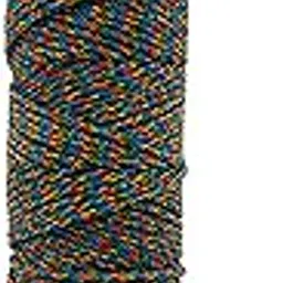 Twine by Design #36 Rosary Twine, 3-Strand Twisted Crafting Cord, Multicolor Jubilee Pattern (200 FEET)-picture-17