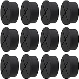 Cord Grommet 1 Inch Flexible Wire Rubber Grommets for Desk and Furniture - Cable Management Wire Organizer Pass Through (12 Pack)-picture-10