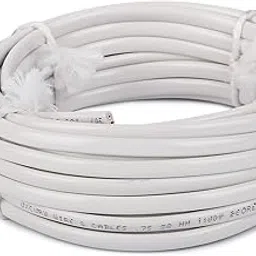 OXCORD Speaker Twin Flat 2 core Copper Wires and Cables .75 mm 30 feet for Domestic and Industrial Single Phase Electric Connections up to 1100 V (10 Yard)-picture-12