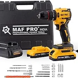 MAF PRO 36V Brushless Motor Heavy duty | Cordless Drill Machine | Wireless Drilling Machine | Drill Machine Battery Powered | Drill Machine Cordless - 2 batteries-image-11