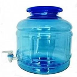 Water Dispenser Bottle, Large Capacity BPA-Free Plastic Container, Blue Transparent Replacement Jug for Water Cooler-image-4